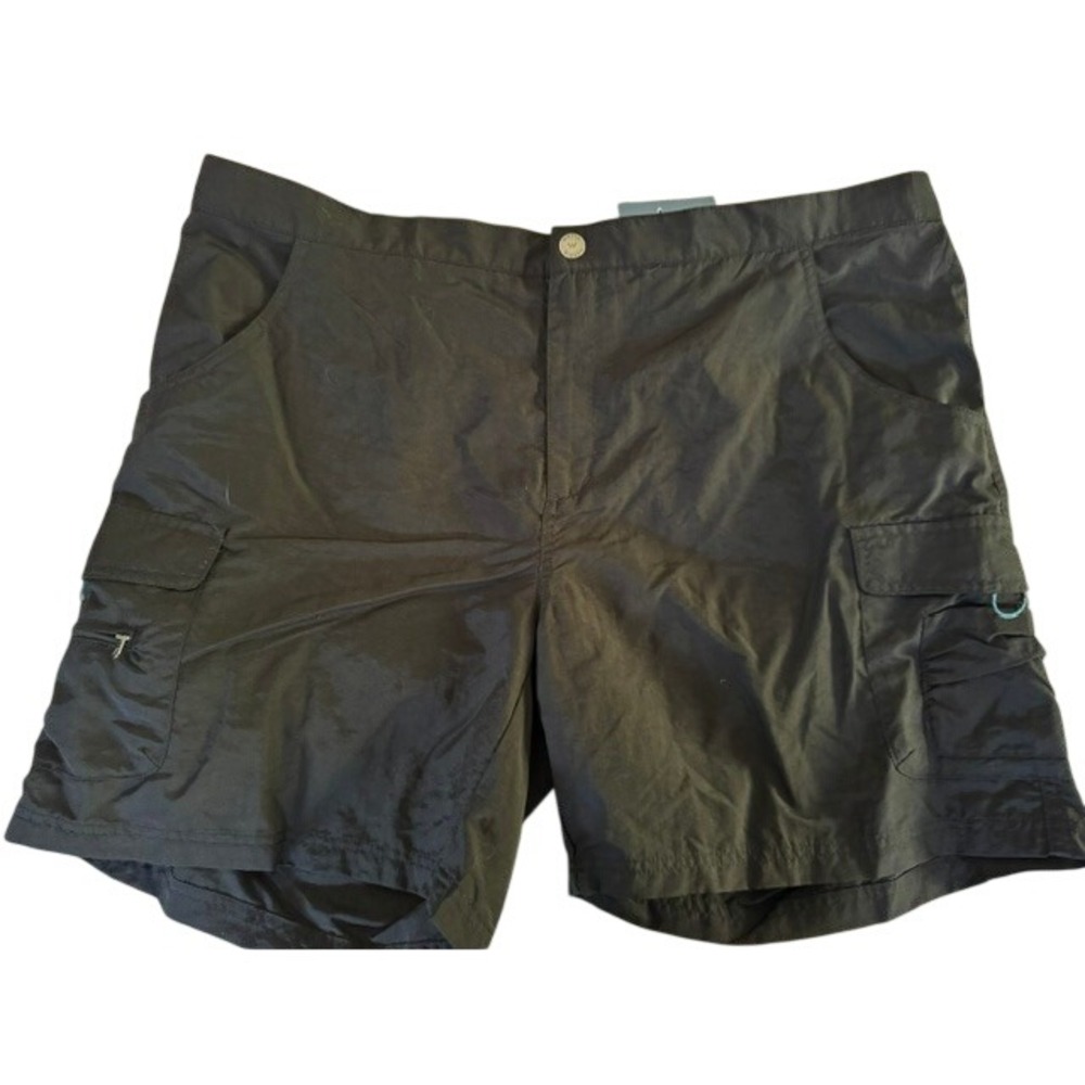 White Sierra Crystal Cove River Shorts Black Womens XXL Plus Size UPF 30